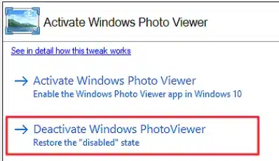 Winaero Tweaker Activate Windows Photo Viewer Deatail