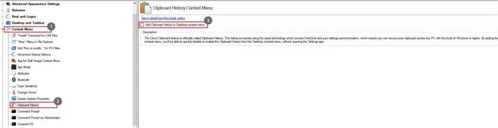 Winaero Tweaker Clipboard History