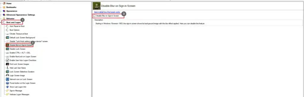 Winaero Tweaker Disable Blur On Sign In Screen