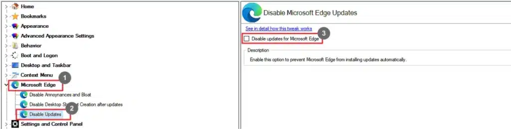 Winaero Tweaker Disable Updates