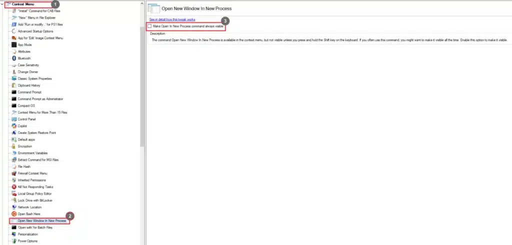 Winaero Tweaker Open New Window In New Process
