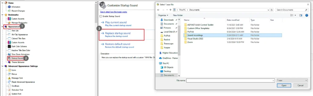 Winaero Tweaker Startup Sound